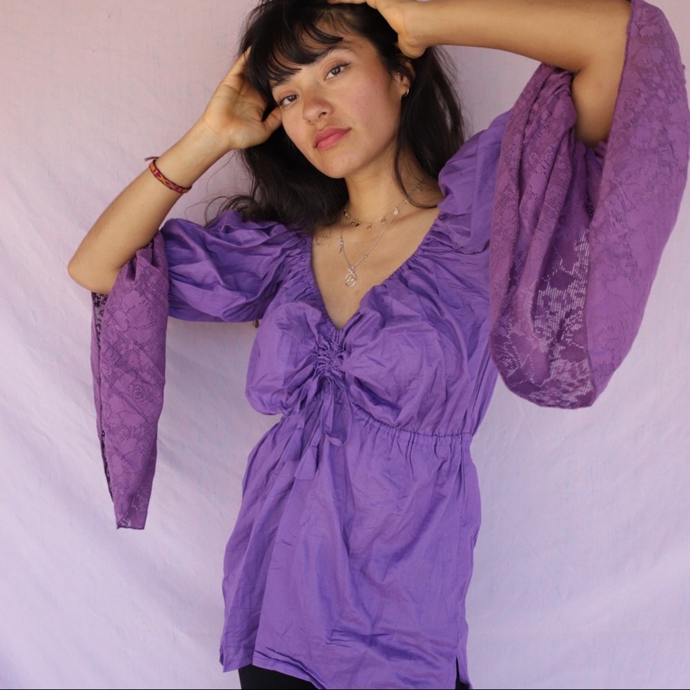 Kashi Purple Indian Blouse